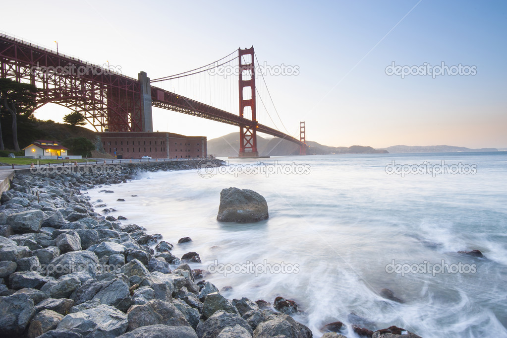 Golden Gate Bride at sunset