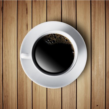 ahşap masa üzerinde sıcak kahve