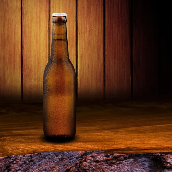 冷たいビールのボトル — ストック写真