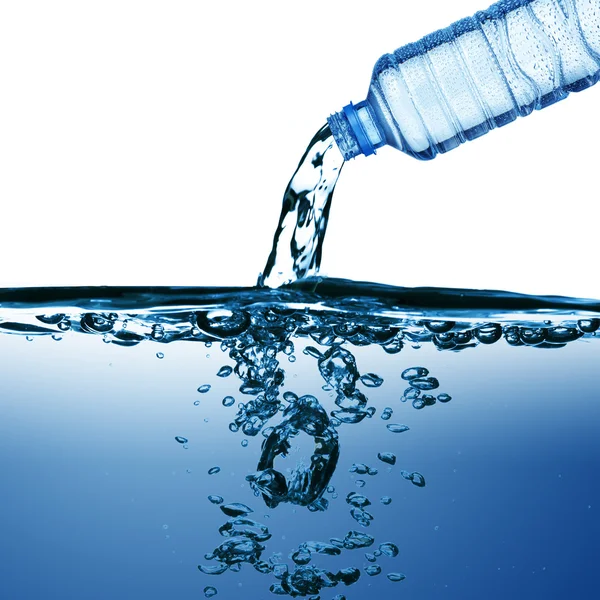 Wody z butelki z wodą — Zdjęcie stockowe