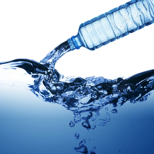 Water from water bottle — Stock Photo, Image