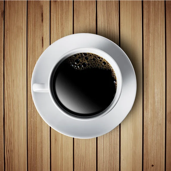 ahşap masa üzerinde sıcak kahve