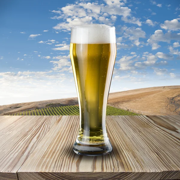 Glas Bier — Stockfoto