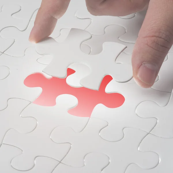 Missing jigsaw puzzle piece — Stock Photo, Image