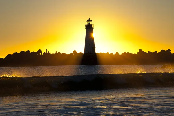 Silhouette Lighthouse — Stock Photo, Image