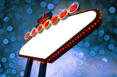 Boş hoş geldiniz için Las Vegas neon tabela