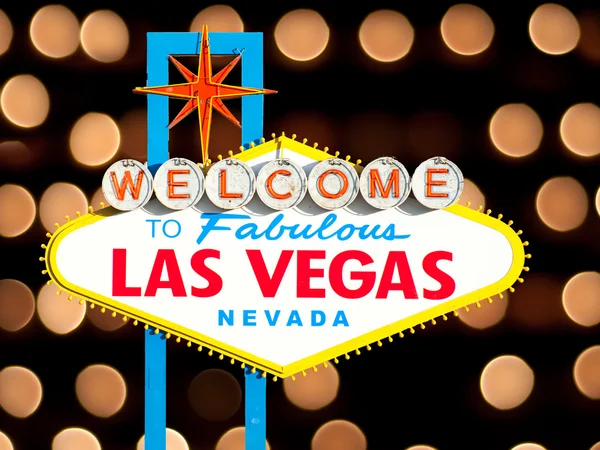 Welkom bij Fabulous Las Vegas teken — Stockfoto