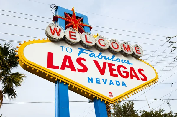 Welcome To Las Vegas neon sign — Stock Photo, Image