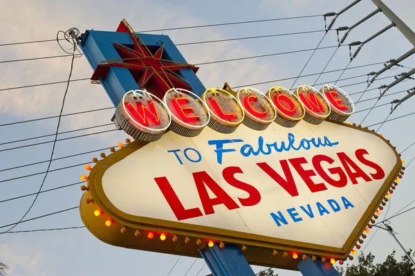 Vítejte na značce Las Vegas — Stock fotografie