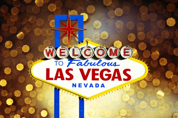 Welkom bij Fabulous Las Vegas teken — Stockfoto