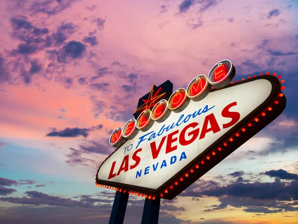 Welcome To Las Vegas neon sign — Stock Photo, Image