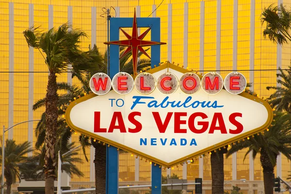 Bienvenue au fabuleux panneau de Las Vegas — Photo