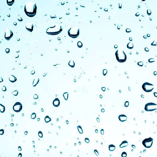 Water drop on bathroom window — Stock Photo, Image