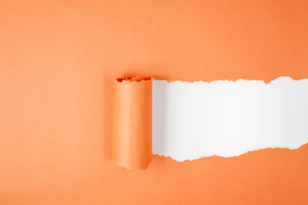 Zerrissen orange Farbe Papier Hintergrund — Stockfoto