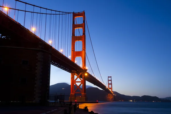 Golden Gate Bridge di notte — Foto Stock