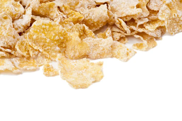 Crispy corn flakes heaped — Stock Photo, Image