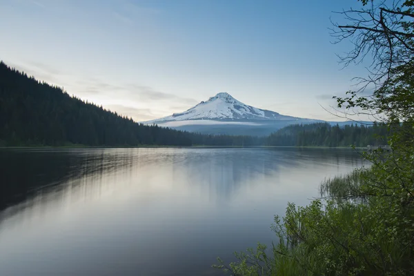 La montaña del volcán Mt. Hood, en Oregon, Estados Unidos — Foto de Stock