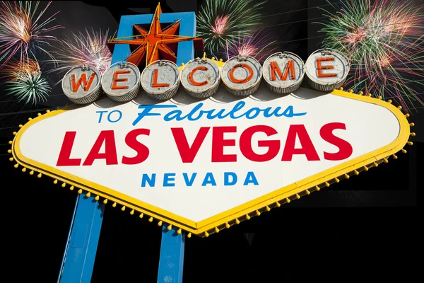 Bienvenido a las vegas signo — Foto de Stock