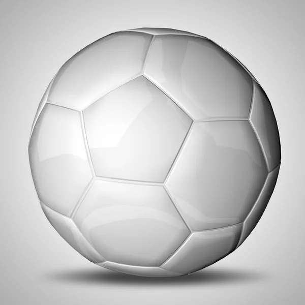 Pallone da calcio bianco — Foto Stock