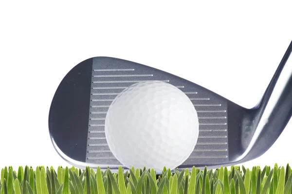 Golf ball and golf club — Stock Photo, Image