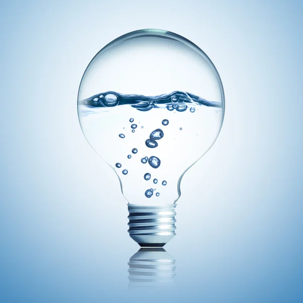 Lampa med vatten inuti — Stockfoto