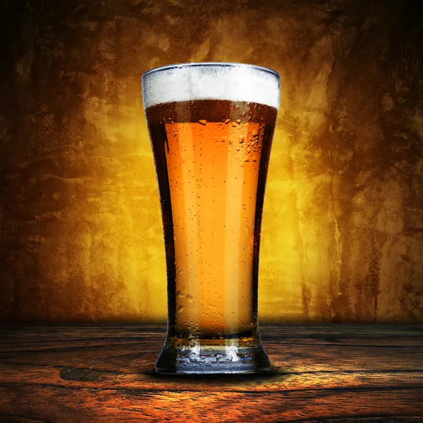 Glas bier — Stockfoto