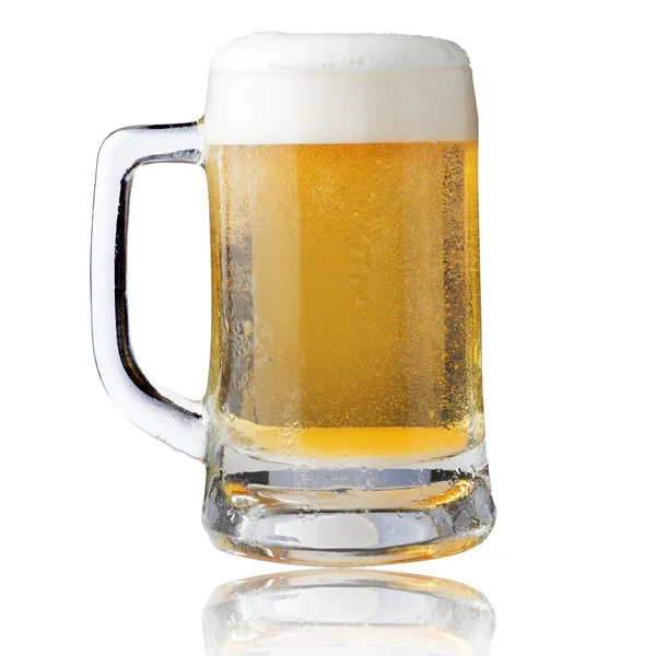 Φρέσκια μπύρα σε ποτήρι — Φωτογραφία Αρχείου