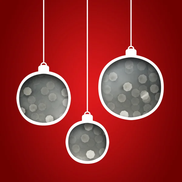 Paper cut to form christmas ornament — Stock Photo, Image