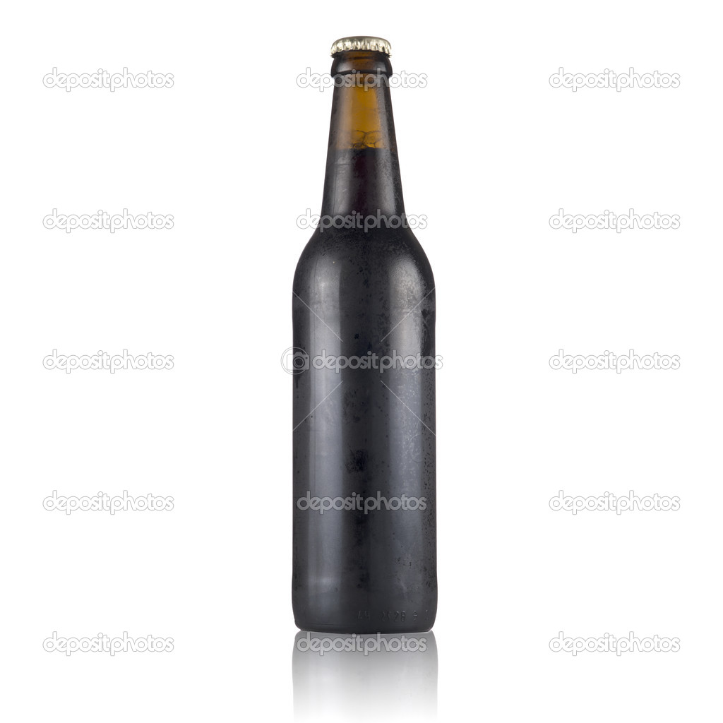 Dark beer bottle