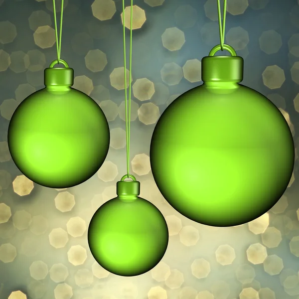 Christmas balls hanging from the Christmas tree — Stock Photo, Image