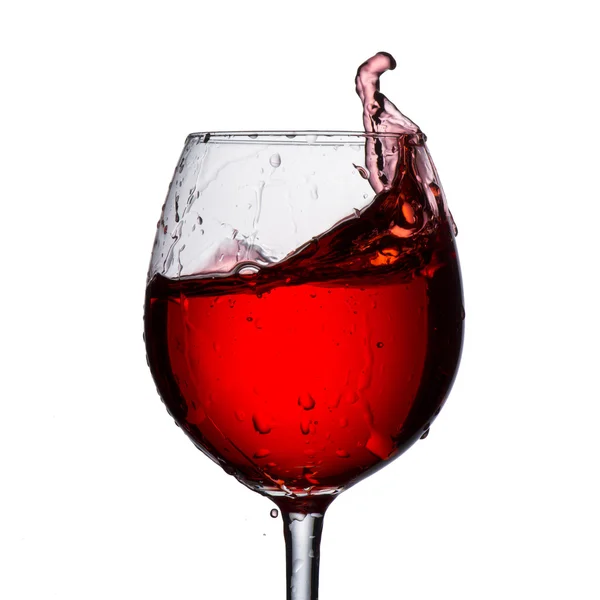 Spruzzi di vino rosso — Foto Stock