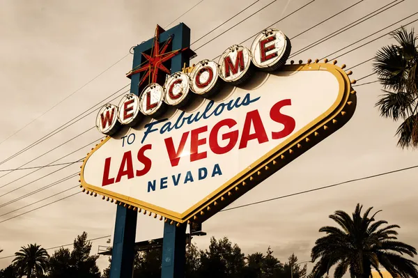 Bienvenido a Las Vegas neón — Foto de Stock