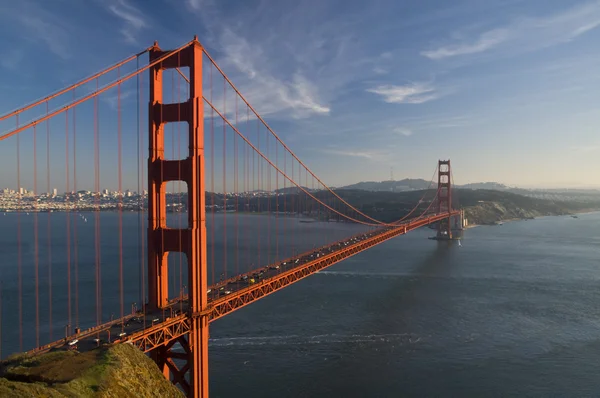 Most Golden gate v sunrise — Stock fotografie