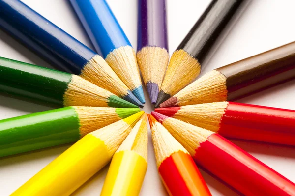 Különböző színes ceruzák — Stock Fotó
