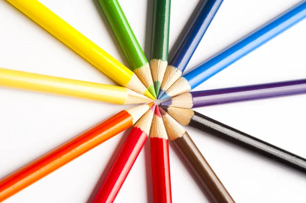 Különböző színes ceruzák — Stock Fotó