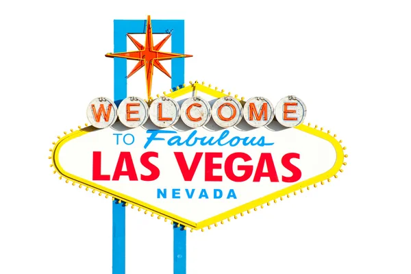 Híres Las Vegas üdvözlő táblát — Stock Fotó