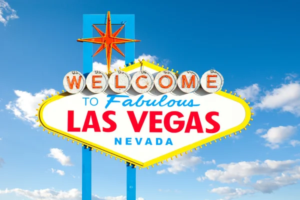 Famosa Las Vegas segno di benvenuto — Foto Stock