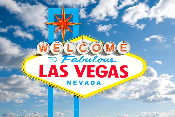 Famosa Las Vegas segno di benvenuto — Foto Stock