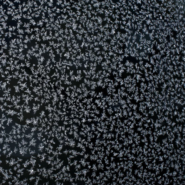 Snow flakes on window — Stock Photo, Image