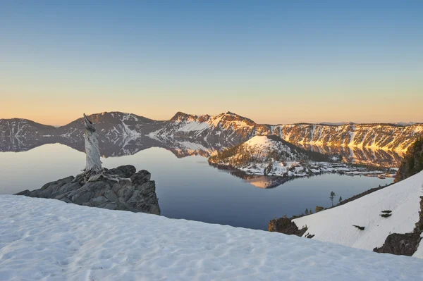 火山口湖人球员，俄勒冈州美国 — 图库照片