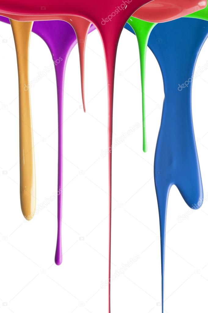 multiple color drips paint multiple color drips paint