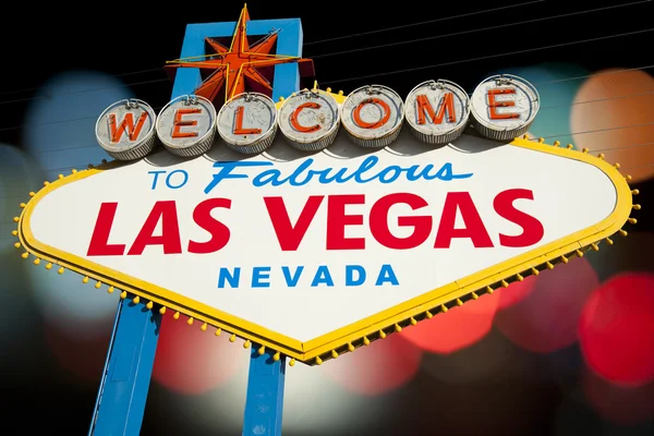 Bienvenue au fabuleux panneau de Las Vegas — Photo