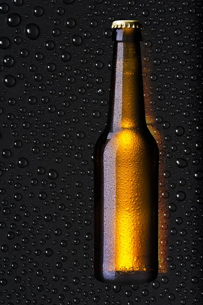 Botella de cerveza fría — Foto de Stock