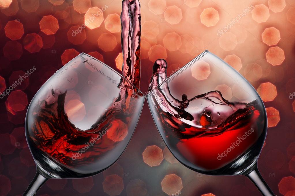 Two wine glasses — Stock Photo © somchaij 40022359