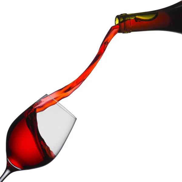 Wine Pour into Glass — Stock Photo, Image