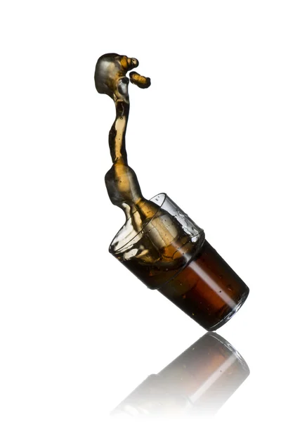 Cola Splash from Glass — Stock Photo, Image