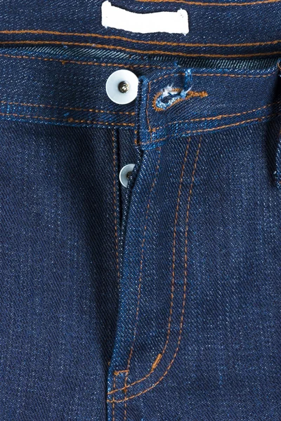 Fly buttons and jeans — Stock Photo, Image