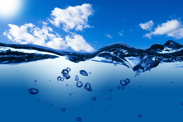 Water bubbles on sky — Stock Photo, Image