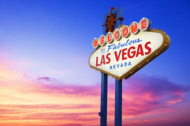 Las Vegas neon sign clipart