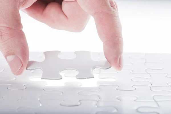Missing jigsaw puzzle piece Stock Image